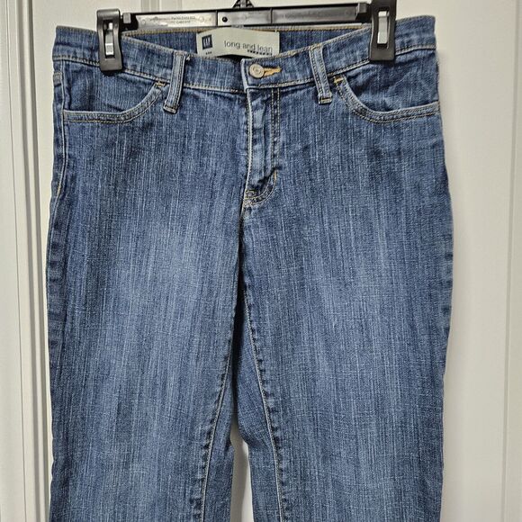 Gap Jeans Women’s 6 (30x28) Blue Ankle Long & Lean Stretch Denim Low-Rise VGUC - Picture 3 of 8